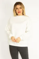 Women's Bone 3 Thread Ribbed Fleece Sweatshirt 65N35072