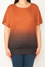 BLOUSE À MANCHES BASSES À MOTIFS DIE-TIME AVEC JUPE À BANDES