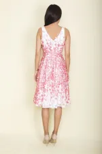 ARKA FERMUARLI ASTARLI DANTEL ELBİSE