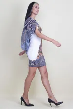 ŞİFON DETAYLI ELBİSE