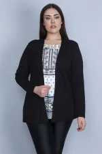 Kadın Siyah İkili Görünümlü Tek Parça Bluz 65N23082