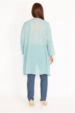 Kadın Oranj Salaş Yaka Hırka 65N34778