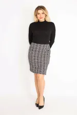 Kadın Siyah Süs Cepli Elbise 65N35024