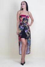 DRESS WITH STRAP FRONT DETAILED