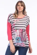 KADIN FUJYA TAŞ İŞLİ BLUZ