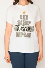 KADIN KEMİK PAYET DETAYLI BLUZ