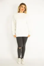 Women's Bone 3 Thread Ribbed Fleece Sweatshirt 65N35072