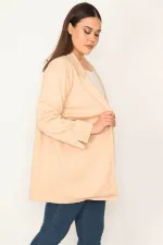 KADIN CAMEL ASTARSIZ CEKET