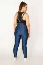 Kadın İndigo Sırt Detaylı Crop Bistüer 65N33329