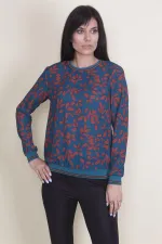 BLOUSE EN MOUSSELINE AVEC DÉTAILS CÔTELÉS