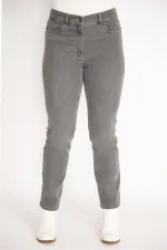 Kadın Gri 5 Cepli Kot Pantolon 65N35144