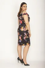 KADIN RENKLİ YAKA DETAYLI ASKILI ELBİSE