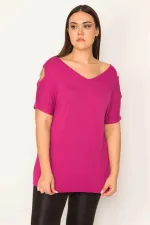 Kadın Beyaz Omuz Dekolteli Viskon Bluz 65N30102