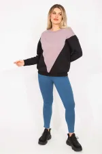 Women's Black Detailed Sweatshirt 65N35306