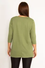 Women's Burgundy Ornamental Zippered Sweatshirt 65N34599