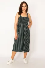 Kadın Haki  Göğüs Kısmı Gipe Lastikli Askılı Elbise 65N33482