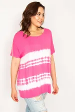 Kadın Fujya Batik Desenli Bluz 65N33950