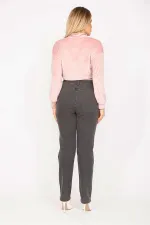 Kadın Antrasit 5 Cep Likralı Kot Pantolon 65N35291