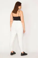 KADIN KEMİK PAMUKLU KUMAŞ YAN CEPLİ SPOR PANTOLON