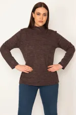 KADIN  DİK YAKALI BLUZ