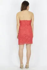 Robe bustier en dentelle grenade pour femme 85N5199