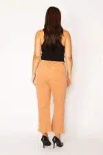 Kadın Oranj Bilek Boy 5 Cepli Kot Pantolon 65N34343