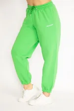 Kadın Yeşil İçi Şardonlu 3 İplik Eşofman Alt 65N35099