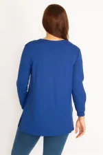 Kadın Bordo Kol Dekolteli Taş Detaylı Bluz 65N34764