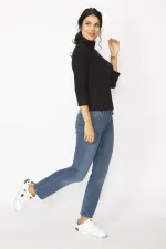 KADIN LACİVERT 5 CEP KOT PANTOLON