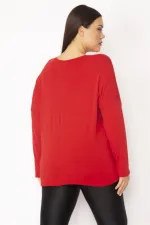 Kadın Kemik Taş Ve Baskı Detaylı Tunik 65N35384