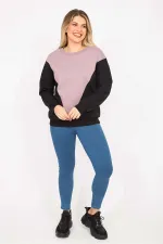 Women's Black Detailed Sweatshirt 65N35306