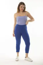 LEGGINGS CAPRI ORNEMENTAUX SAKS POUR FEMMES AVEC POCHES AVANT ET ARRIÈRE