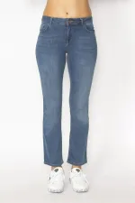 KADIN LACİVERT 5 CEP KOT PANTOLON