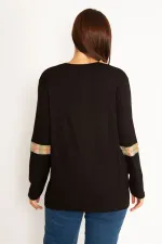 Kadın Haki Dantel Detaylı Bluz 65N34647