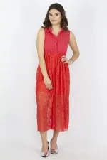 Robe femme en dentelle grenade 85N5177