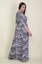 KADIN VİZON ANVELOP YAKALI ELBİSE