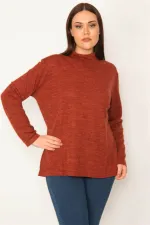 KADIN  DİK YAKALI BLUZ