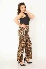 Kadın Kemik Yarım Astarlı Beli Lastikli Pantolon 65N32715