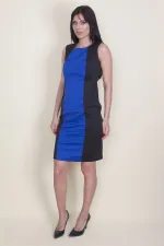 Renk Kombinli Kup Detaylı Elbise