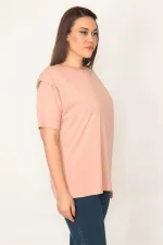 KADIN PUDRA OMUZ DETAYLI VATKALI BLUZ