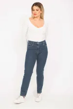 Kadın Lacivert 5 Cepli Kot Pantolon 65N35271