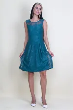 Astarlı Dantel Elbise