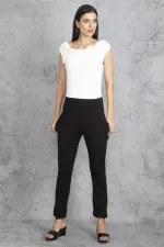 Kadın Kemik İki Renkli Tulum