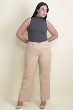 Kadın Camel Cep Detaylı Pantolon 65N17900