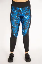 Kadın Saks Toparlayıcı Spor Tayt Pantolon 65N35240