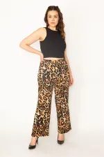 Kadın Kemik Yarım Astarlı Beli Lastikli Pantolon 65N32715