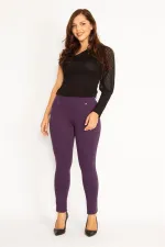 Kadın Antrasit Ön Süs Cep Ve Arka Cepli Tayt 65N34862