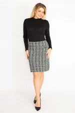 Kadın Siyah Süs Cepli Elbise 65N35024