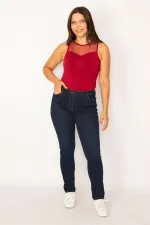 Kadın Lacivert 5 Cepli Skınny Kot Pantolon 65N34217