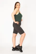 KADIN SİYAH TOPARLAYICI ŞORT TAYT